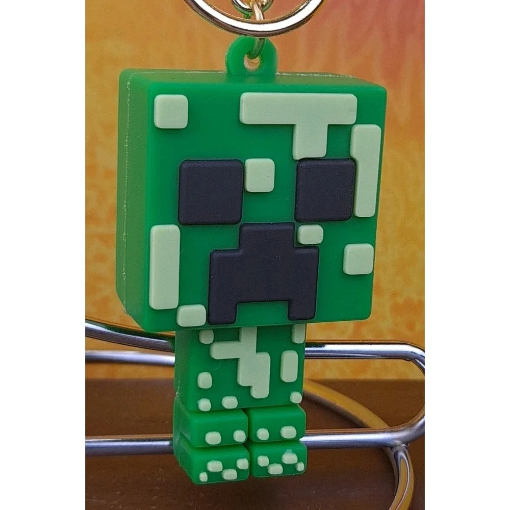 Creeper 3D‎ PVC Minecraft Figure Keychain Backpack Wristlet